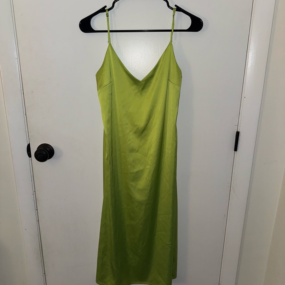 Green Slip Dress